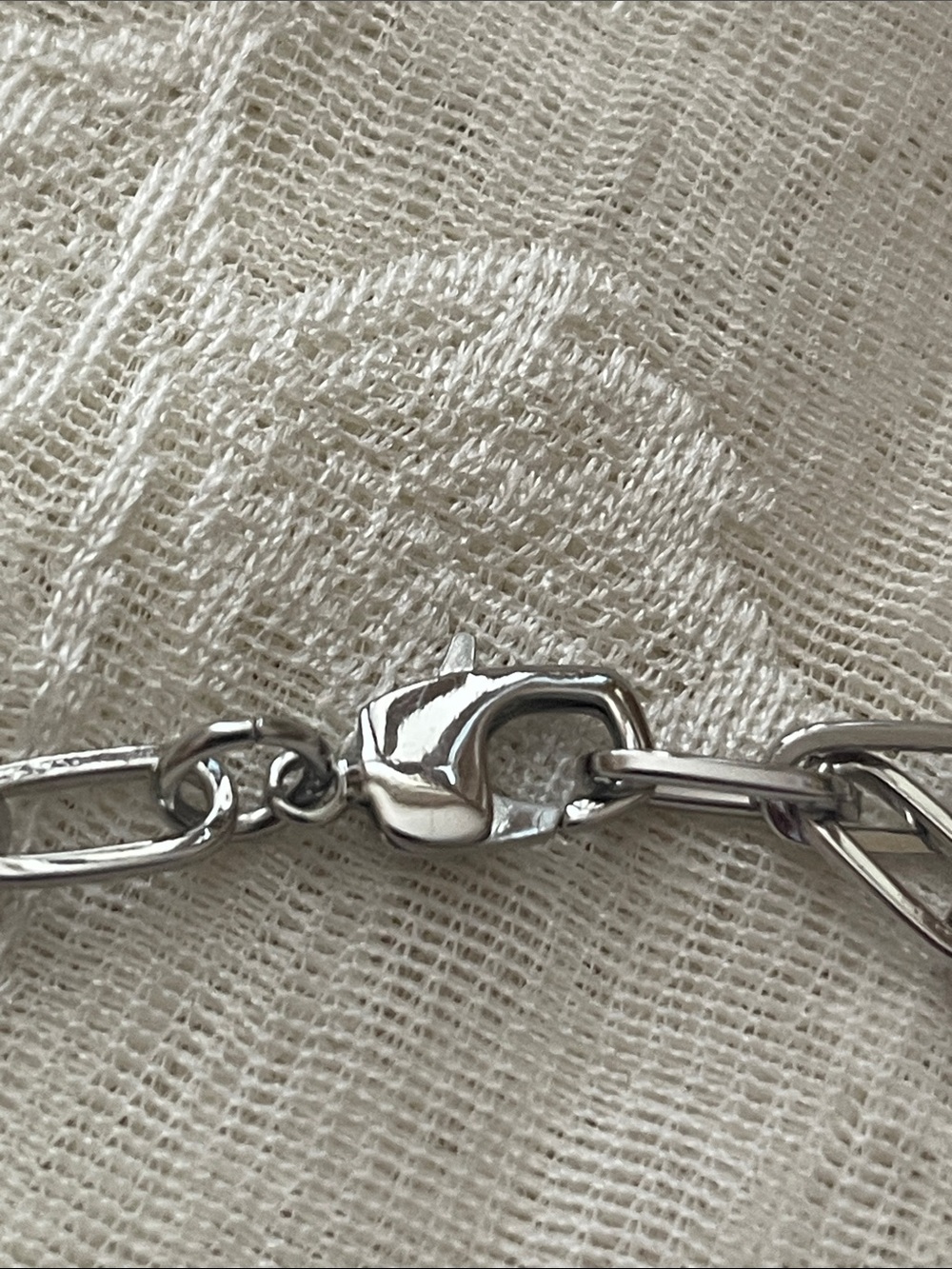 Silver Chunky Link Necklace - Women Jewelry - Picture 4 of 6